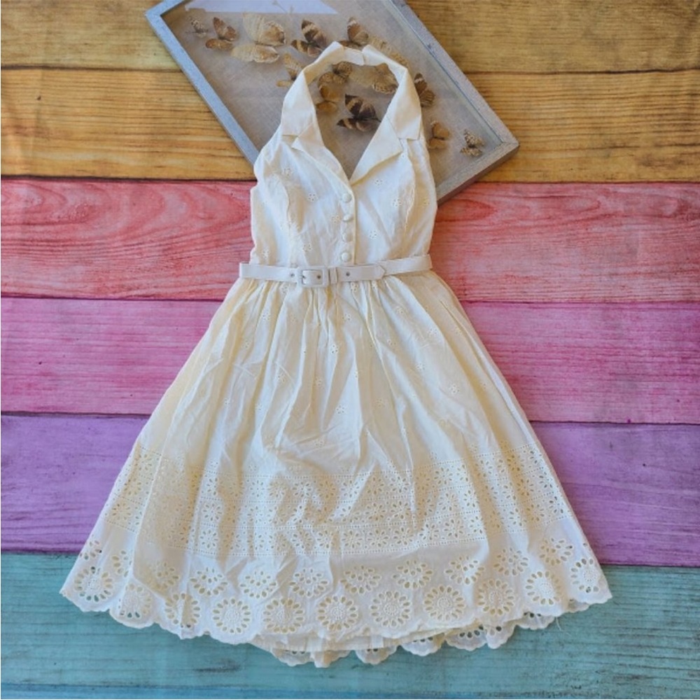 💐ModCloth Ivory Dress💐